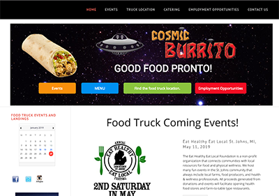 Cosmic Burrito Website